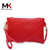莫尔克（MERKEL）新款女手包单肩包手拿包时尚鳄鱼纹斜跨手包手机包休闲零钱包(红色)