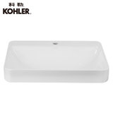 科勒台上盆K-2660T-1-0 拂朗方形面盆洗脸盆时尚陶瓷台盆洗手盆