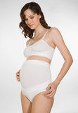 孕妇托腹内裤牛奶纤维高腰纯棉意大利原装进口Relaxmaternity5101(白色 XL)