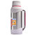 清水(SHIMIZU)SM-3331-200 2L不锈钢保温壶 进口玻璃内胆开水瓶（计价单位 个） 钢本红