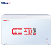 星星(XINGX) BCD-318BN318升 卧式冷柜 家用顶开门 健康双温双箱柜 新款不锈钢内胆
