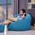 懒人沙发豆袋可爱女孩卧室单人小户型现代简约阳台个性创意榻榻米(蓝色 单人位)