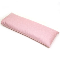 腰枕睡眠床上崖柏靠垫腰椎腰间盘护腰枕孕妇保健靠枕家用长方形(浅粉色 38X15X3.5CM)