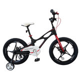 优贝儿童自行车18寸5-9岁星际飞车黑色 男女宝宝童车单车脚踏车 镁合金材质双碟刹