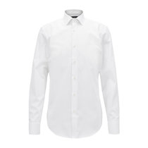 Hugo Boss男士白色修身衬衫 JENNO-50327693-10043白色 时尚百搭