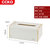 CCKO皮革纸巾盒抽纸盒客厅家用创意纸巾套茶几纸抽盒轻奢CK9611(大号长方形纸巾盒（米色CR）)