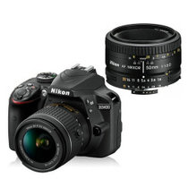 尼康（Nikon）D3400 单反相机 尼康18-55VR +50F1.8D双头套机(官方标配)