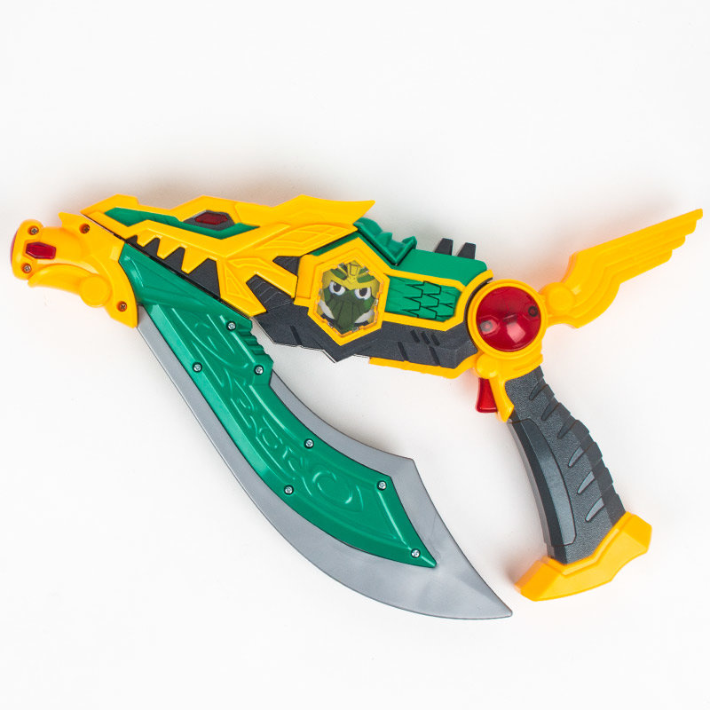 白银版变身器灵龙刀武器超速矛刚盾儿童玩具(白银版-焰龙炮)图片大全