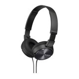 Sony/索尼 MDR-ZX310头戴式耳机监听重低音耳麦快速折叠设计耳塞(黑色)
