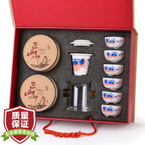 茶人岭武夷山正山小种红茶100g 配茶具礼盒装茶叶