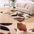 艾虎加厚韩国丝地垫客厅地毯茶几卧室床边毯地毯(浅驼叶子 1.4米X2米)第2张高清大图