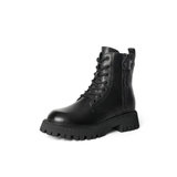 森达2021冬季新款商场同款户外机车风潮流时尚女马丁靴4AF01DD1(黑色 34)