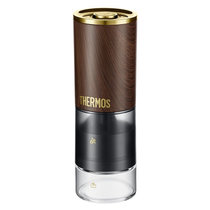 膳魔师（THERMOS）咖啡磨豆机USB充电家用便捷出行手冲咖啡机研磨机 EHA-5611A(木纹色)