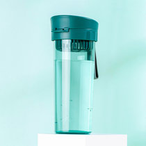 乐扣乐扣水杯塑料tritan大容量户外运动学生便携简约泡茶随行杯子(绿色520ml—翻盖款 默认版本)