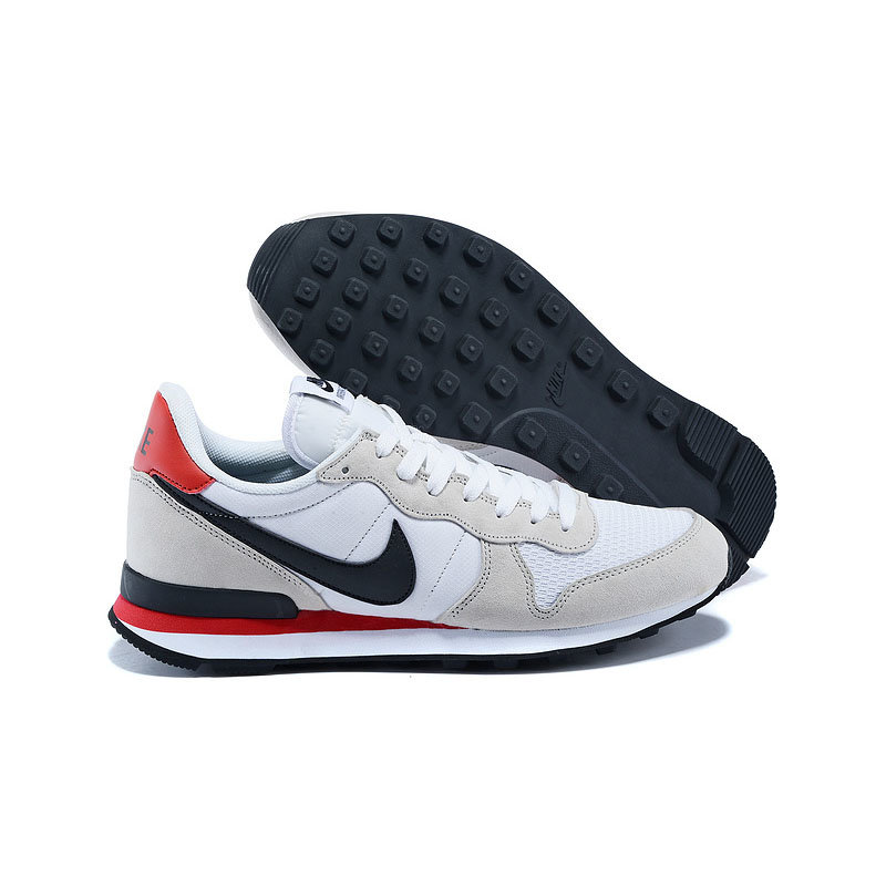 耐克nike跑鞋2015新款阿甘华夫经典复古男女运动鞋跑步鞋灰红男鞋43