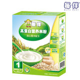 每伴 高蛋白营养米粉 1段淮山薏米 (4-24个月）225克/盒