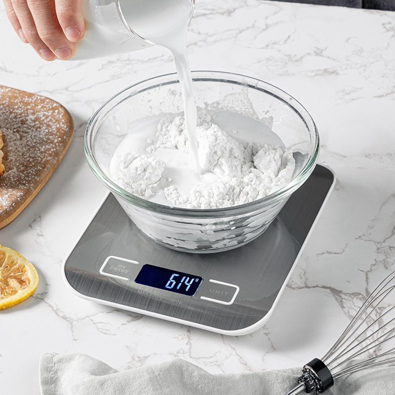 炊大皇厨房秤1克称精准电子称ck3789一键称重去皮