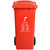 敏胤 MYL-7240 有害 240L加厚户外分类标识垃圾桶(挂车带轮)(计价单位个)红色