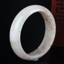 翡翠 细糯种飘花翡翠手镯 64.83g 玉天娇
