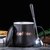 创意陶瓷杯 马克杯 咖啡杯水杯带盖勺子礼盒套装定制礼品广告LOGOkb6(亚黑coffee+瓷盖+专属勺)