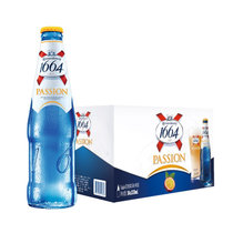 kronenbourg 1664百香果风味啤酒 330ml*24瓶 整箱装（新老包装随机发货） 国美超市甄选