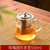 玻璃茶壶家用加厚耐高温茶具套装煮花茶壶神器耐热水壶过滤泡茶壶(短嘴圆形茶壶550ml)