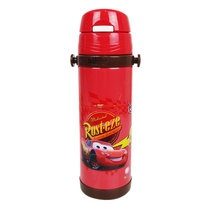 迪士尼（DISNEY）汽车1225保温吸管水壶（450ml）（红色）