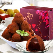 棵力果 初吻松露巧克力400g（约40粒/盒）手工黑巧克力零食品年货礼盒
