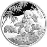 中国金币 中国熊猫金币发行30周年5盎司银质纪念币