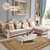 拉斐曼尼 FS071 欧式沙发 欧式布艺沙发 法式实木沙发客厅成套家具组合(F款 3+左贵妃)