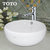 TOTO台盆 面盆陶瓷洗脸盆桌上式圆弧形设计LW366RB