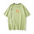 短袖t恤男2021夏季新款潮牌潮流网红半袖体恤上衣服JH9901(绿色 XL)
