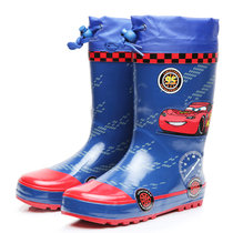 儿童雨鞋蓝色套鞋天然橡胶手工童鞋防滑防水胶鞋中筒雨鞋套装(蓝色雨鞋 36码（内长24.0cm）)