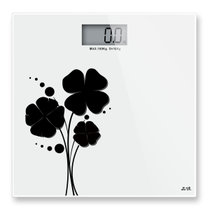 品佳电子秤 精准体重秤 人体秤体重称体重计健康秤 买就送(白底黑花)