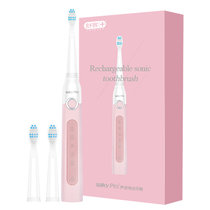 舒客电动牙刷成人款G22系列软毛超声波充电式家用防水自动牙刷(粉色)