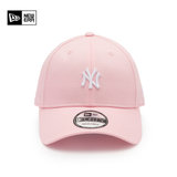 【薇娅推荐】newera粉色白标弯檐棒球帽MLB系列粉色白色小标(粉红色)