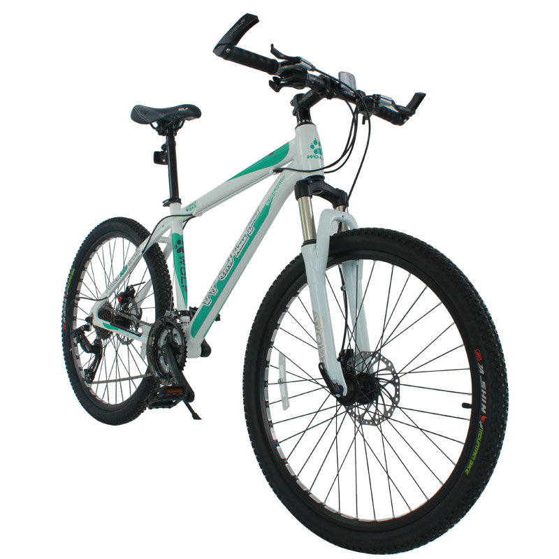 【自行车整车图片】跑狼wolf 916少年狼 21速铝合金山地车 双碟刹避震