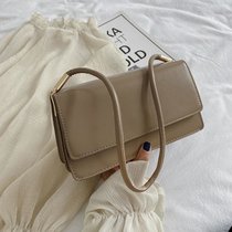 夏季流行小包包女包2020新款潮简约时尚单肩小方包网红法式腋下包(卡其 默认版本)