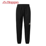 KAPPAKappa卡帕运动裤2021新款男梭织长裤两穿休闲裤小脚收口卫裤 K0B32AY01D-990XL码黑 运动透气纯棉