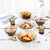 DURALEX多莱斯 法国进口 钢化玻璃双人餐具8件套咖啡简约(咖啡色)
