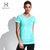 美国HOTSUIT女士夏季户外跑步上衣健身运动短袖t恤圆领修身6694004(薄荷绿 L)
