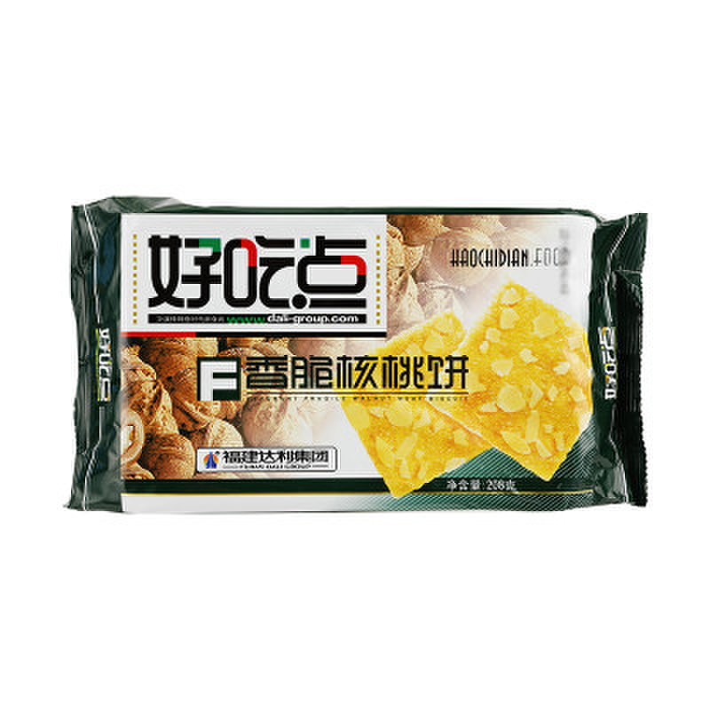 售后 品牌 好吃点 包装方式 袋装 包装清单 好吃点香脆核桃饼208g/袋