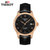 天梭/Tissot手表力洛克系列 钢带皮带机械男士表T41.1.483.33(金壳黑面黑皮带)