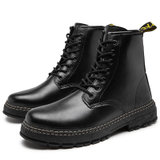 2022秋季马丁靴高帮潮流靴子新款靴英伦风黑色男士皮靴  SXPMM9801(SXPMM9801黑色 39)