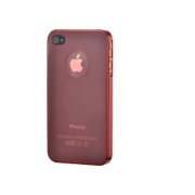 哈密瓜（hamimelon）0.3mm超薄系列iPhone4/4S保护壳（红色）
