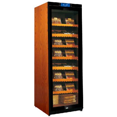 美晶（Raching）C380A 雪茄柜380升700支实木压缩机恒温恒湿雪茄柜(花梨棕)