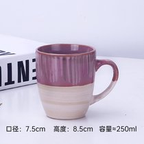 个性潮流复古马克杯陶瓷男女牛奶家用礼品水杯办公室定制做茶杯子(红色 33号)