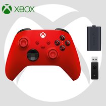 微软Xbox Series S/X无线控制器2020款 蓝牙 有线 无线 手机 PC游戏手柄 无线套装(锦鲤红 接收器 定制电池 国行正品)