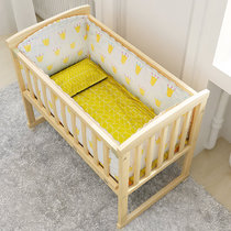 竹咏汇  实木婴儿床 宝宝摇篮床 小摇床儿童床可变书桌(9)