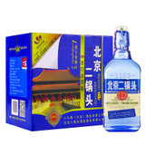 永丰牌二锅头蓝瓶42度纯粮酒（整箱装）500ml*12瓶 北京二锅头清香型白酒（出口小方瓶）